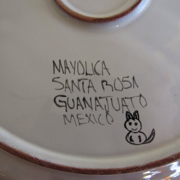 Old Style Nautical Majolica Wall Plate Handmade - Picture 4 of 6